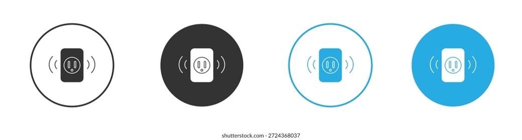 smart Plug-Symbole Design-Element. Vektorgrafik auf weißem Hintergrund.