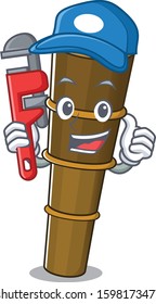 Smart Plumber telescope Scroll on cartoon character design