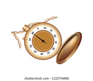 Smart pocket watch  isolated