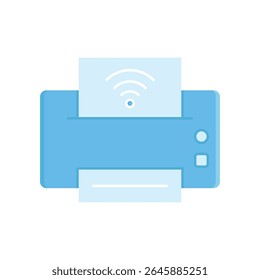 smart printer icon vector illustration