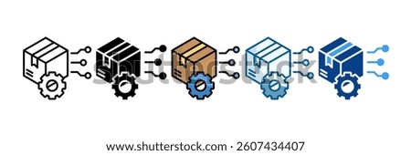 Smart Product Customization Icon Set Multiple Style Collection Stock photo © 