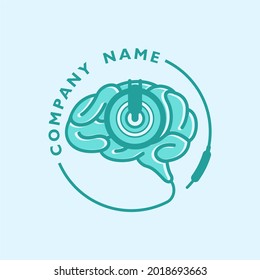 Smart, Professional Music For Brain Entertaintment, Broadcast, Podcast, Health And Medicine Logo
