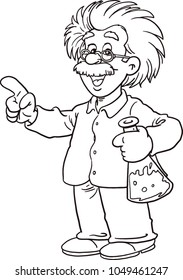 Smart professor genius scientist chemistry