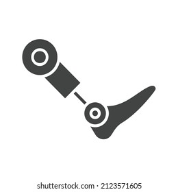 Smart Prosthesis icon vector image. Can also be used for Physical Fitness. Suitable for mobile apps, web apps and print media.