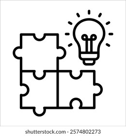 Smart Puzzle Icon Element For Design