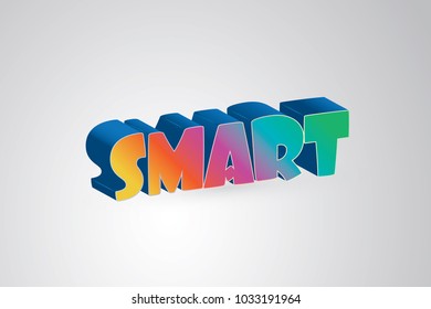 Smart rainbow typography