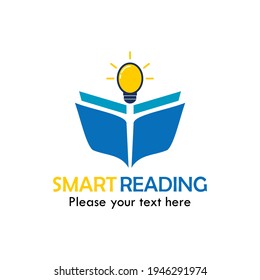 ilustración de la plantilla del logotipo de lectura inteligente