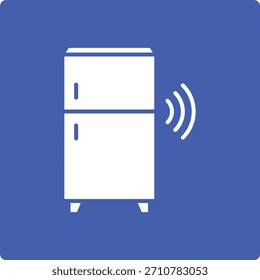 Icono de Vector de refrigerador inteligente. Se puede utilizar para aplicaciones de impresión, móviles y de Web.