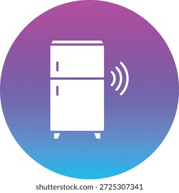 Icono de Vector de refrigerador inteligente. Se puede utilizar para aplicaciones de impresión, móviles y de Web.