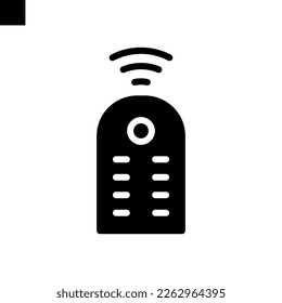 smart remote control glyph line style vector