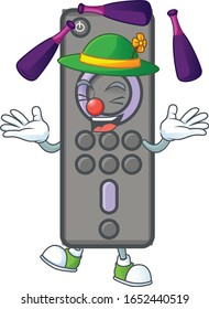 Smart remote control TV cartoon character style playing Juggling