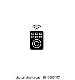 Smart remote icon. Internet of things icon. Simple, flat, black, glyph.