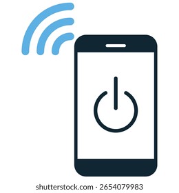 Vetor de ícone remoto inteligente, que representa o controle universal e dispositivos conectados. Ideal para automação residencial, centros de mídia ou soluções tecnológicas que enfatizam a conveniência e o gerenciamento centralizado.