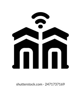smart resident icon. vector glyph icon for your website, mobile, presentation, and logo design.