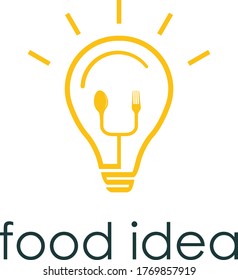 smart restaurant Icon Logo Design with silverware element