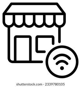 El icono de venta al por menor inteligente puede utilizarse para uiux, infografía, etc