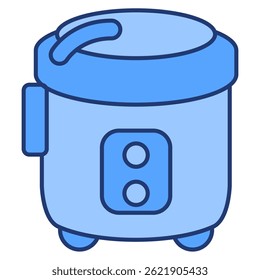 Smart Rice Cooker Symbol dargestellt durch Automatic Rice Cooker Blue Stil.