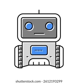 smart robot color icon vector. smart robot sign. isolated symbol illustration