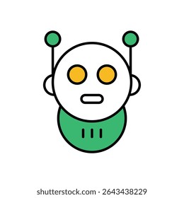 Smart Robot Icon vector stock illustration