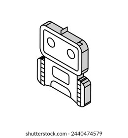 smart robot isometric icon vector. smart robot sign. isolated symbol illustration