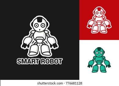 Smart Robot Logo Template Design