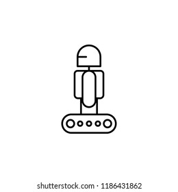 Smart robot mechanical robot icon. Element of future technology icon for mobile concept and web apps. Thin line Smart robot mechanical robot icon can be used for web and mobile