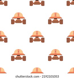 Smart robot pattern seamless background texture repeat wallpaper geometric vector