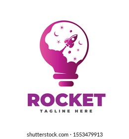 Smart rocket imagination logo design inspiration