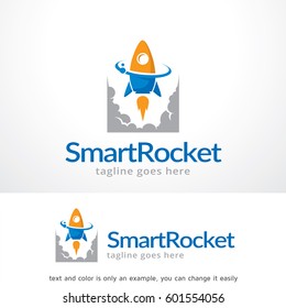 Smart Rocket Logo Template Design Vector