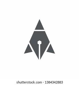 smart rocket logo template vector