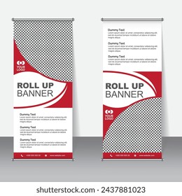 Plantilla de diseño de banner Smart Roll Up con maqueta
