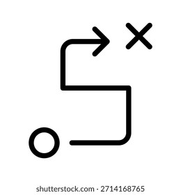 Smart Route To Destination icon pack for navigation, GPS guidance, travel paths and directions
