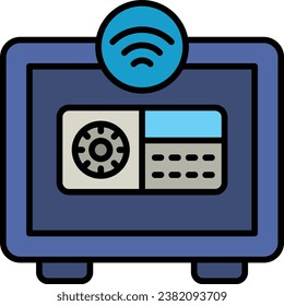 Smart Safebox vector icon. Can be used for printing, mobile and web applications.