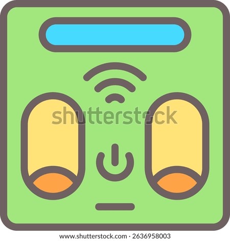 Smart Scale Filled Style Icon Design