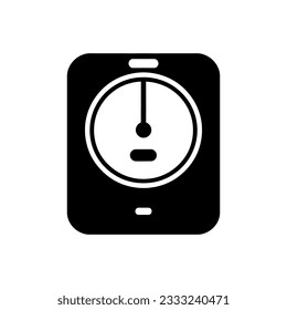 Icono de escala inteligente en fondo blanco