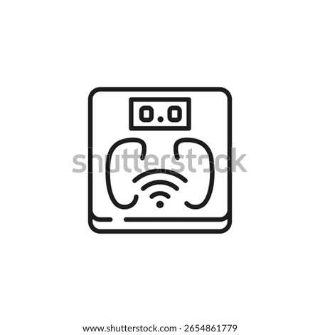Smart scale icon. Simple smart scale icon for social media, app and web design. Vector illustration