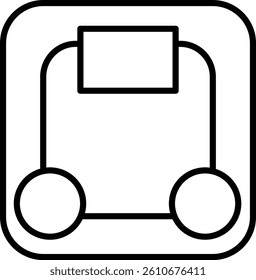 Smart Scale Vector Line Icon Design