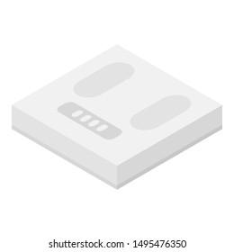 Smart scales icon. Isometric of smart scales vector icon for web design isolated on white background