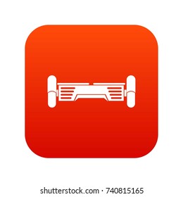 Smart scooter icon digital red for any design isolated on white vector illustration