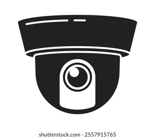 Smart security camera icon vector illustration