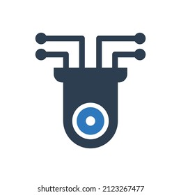 smart security camera - Smart monitoring camera icon