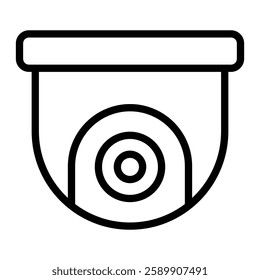 Smart Security Camera Vector Line Icon Design For Persoanl And Commercial Use