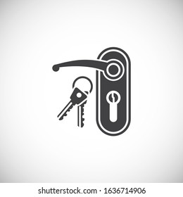 Smart security related icon on background for graphic and web design. Creative illustration concept symbol for web or mobile app.