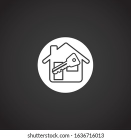 Smart security related icon on background for graphic and web design. Creative illustration concept symbol for web or mobile app.