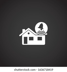 Smart security related icon on background for graphic and web design. Creative illustration concept symbol for web or mobile app.