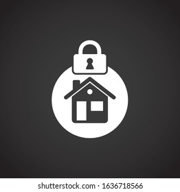 Smart security related icon on background for graphic and web design. Creative illustration concept symbol for web or mobile app.