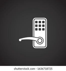 Smart security related icon on background for graphic and web design. Creative illustration concept symbol for web or mobile app.