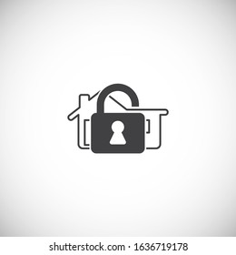 Smart security related icon on background for graphic and web design. Creative illustration concept symbol for web or mobile app.