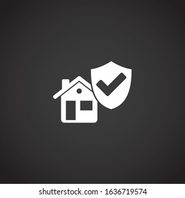 Smart security related icon on background for graphic and web design. Creative illustration concept symbol for web or mobile app.