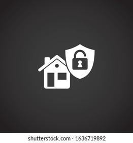 Smart security related icon on background for graphic and web design. Creative illustration concept symbol for web or mobile app.